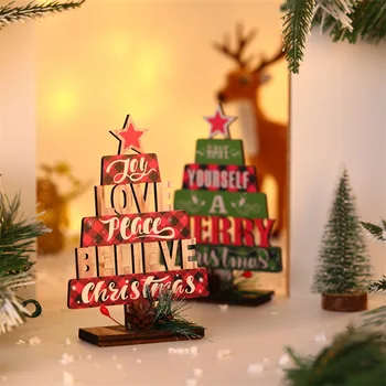 Деревянная Рождественская елка поделки из дерева своими руками для декора домашней вечеринки