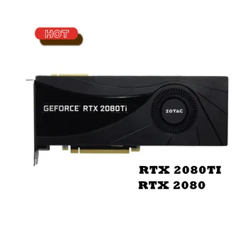 Видеокарта ZOTAC RTX 2080 Ti 11GB GDDR6 352BIT Игровая Видеокарта Для NVIDIA GeForce RTX2080 8GB 352BIT PCIE3.0 GPU PC Mining