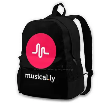 Белые модные сумки, рюкзак для ноутбука, музыкально Классический логотип, белый
