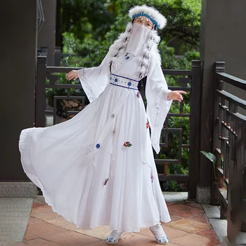 Взрослый костюм Женщины Древнего Ханьфу Китайское Традиционное Платье Косплей Карнавал Винтажная Леди Сказочная Принцесса Фестивальная Одежда Вечеринка