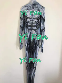Косплей Костюм Серебряного серфера из 3D-спандекса с принтом Зентай, костюм Серебряного серфера на Хэллоуин, комбинезон на заказ