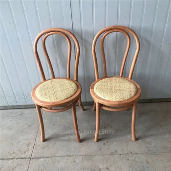 Ретро ротанговый стул Ротанговые стулья Кресло для отдыха стулья из массива дерева обеденные стулья Современный скандинавский обеденный стул Деревянный туалетный столик